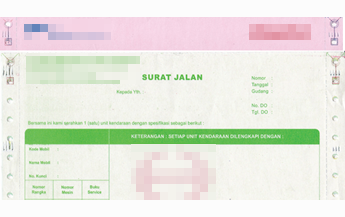 Contoh form Transportasi & Telekomunikasi